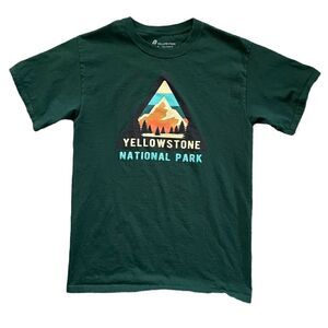 YELLOWSTONE NATIONAL PARK T-Shirt Green Size Small